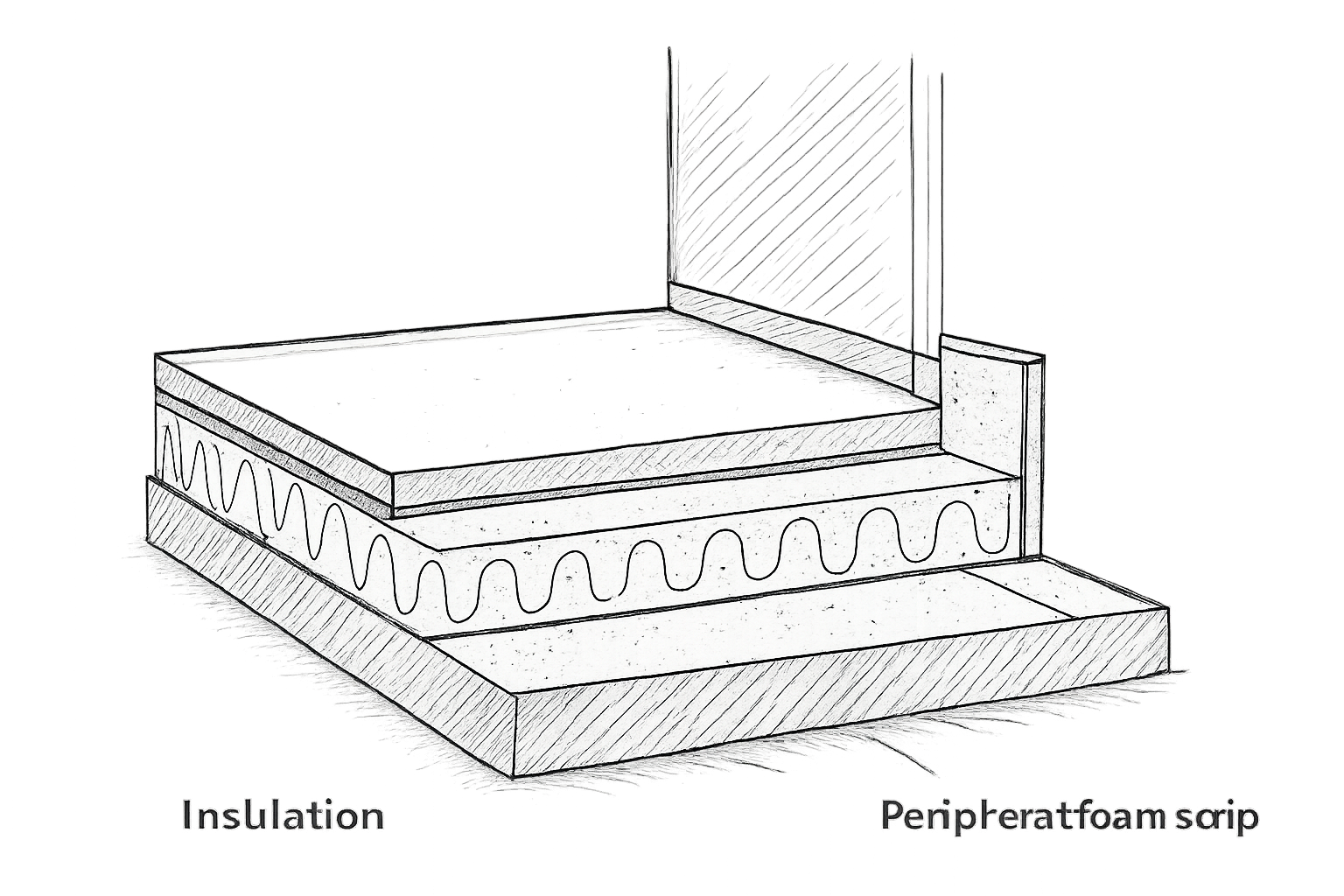 bande périphérique dalle beton