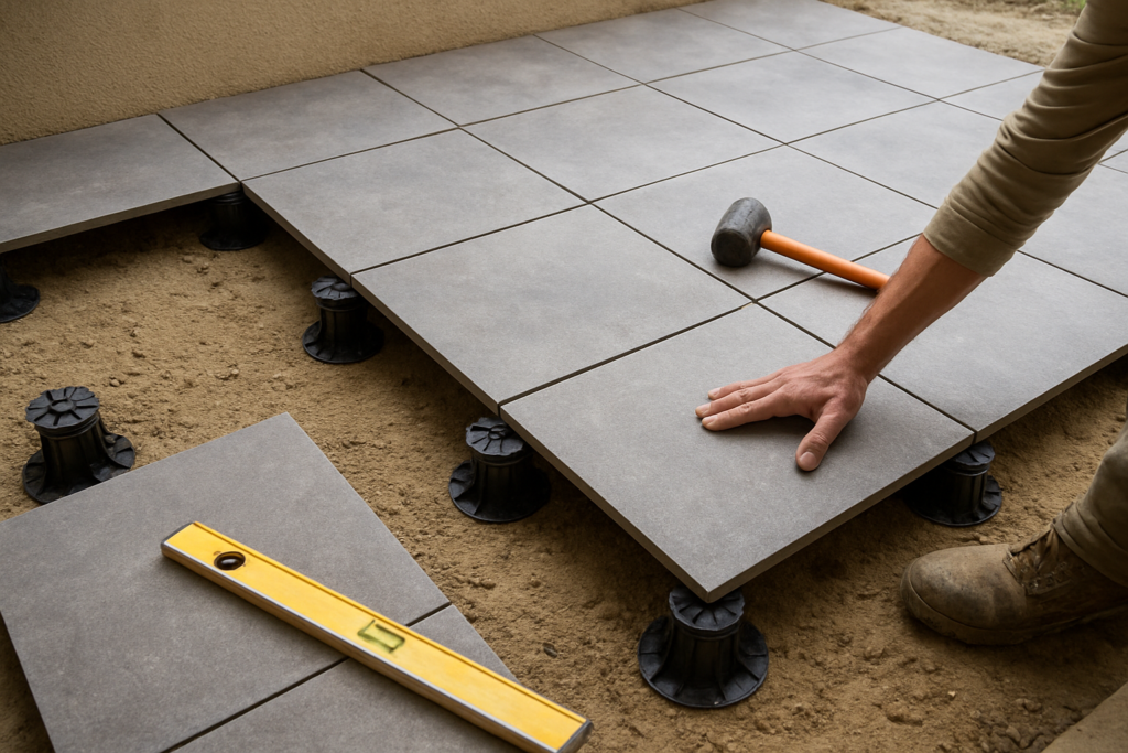 Calepinage dalle sur plot : le guide complet pour planifier votre terrasse sans erreur