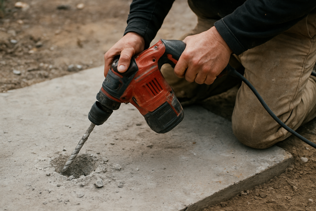 Comment percer une dalle en béton : guide complet pour choisir le bon outil et réussir vos trous en toute sécurité