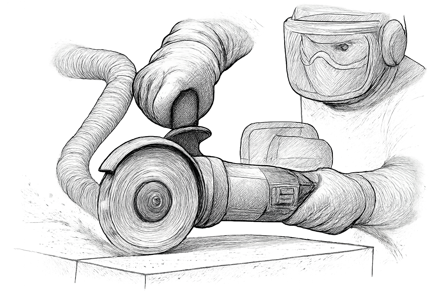 couper dalle beton meuleuse