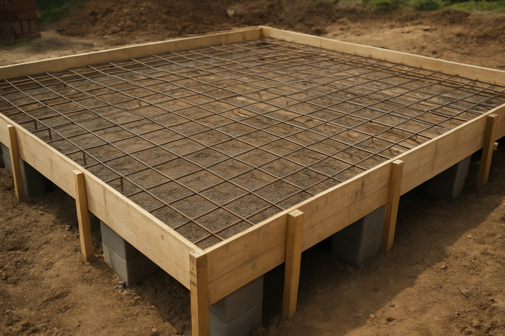 Dalle béton sur vide sanitaire : principe, avantages, coût et étapes de mise en œuvre