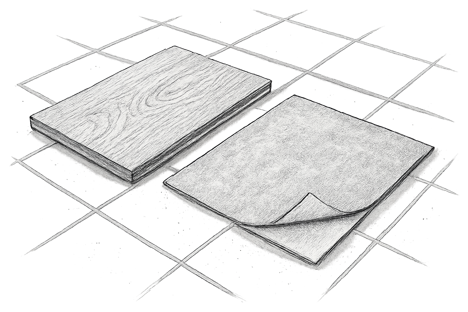 dalle pvc sur carrelage