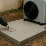 Dimension dalle béton pour pompe à chaleur : guide complet avec dimensions, épaisseur et conseils pratiques