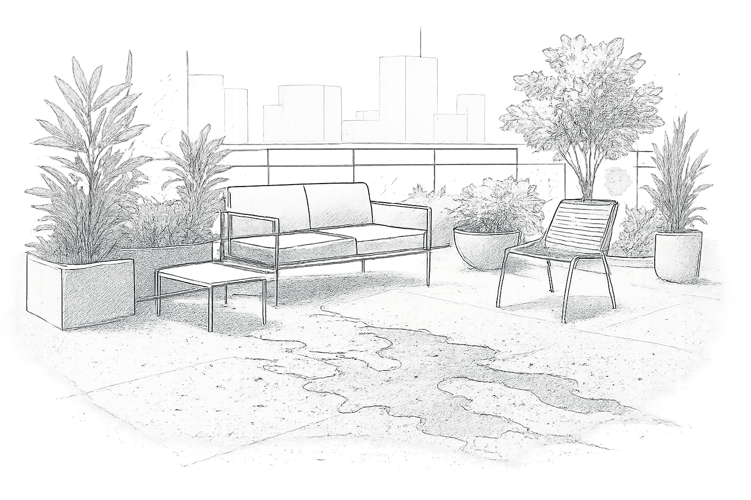 drainage terrasse beton