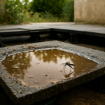 Eau stagnante terrasse sur plots moustique : causes et remèdes
