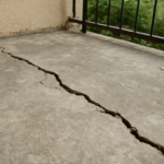 Fissure béton terrasse : identifier les causes et réparer durablement