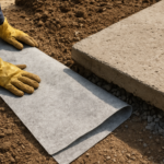 Géotextile dalle béton : quel feutre drainant choisir et comment bien le poser pour une terrasse durable ?