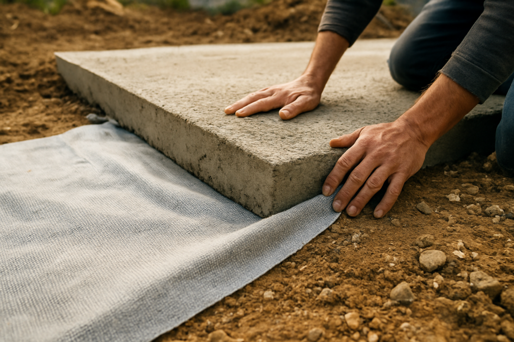 Géotextile sous dalle : quand est-il vraiment utile et comment bien le poser ?