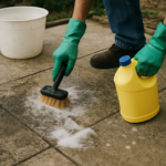 Nettoyage terrasse béton à la javel : efficace ou risqué ? Nos conseils et alternatives naturelles