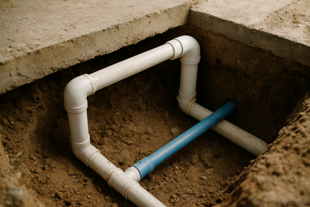 Plomberie sous dalle de béton : normes, pentes et matériaux pour une installation durable