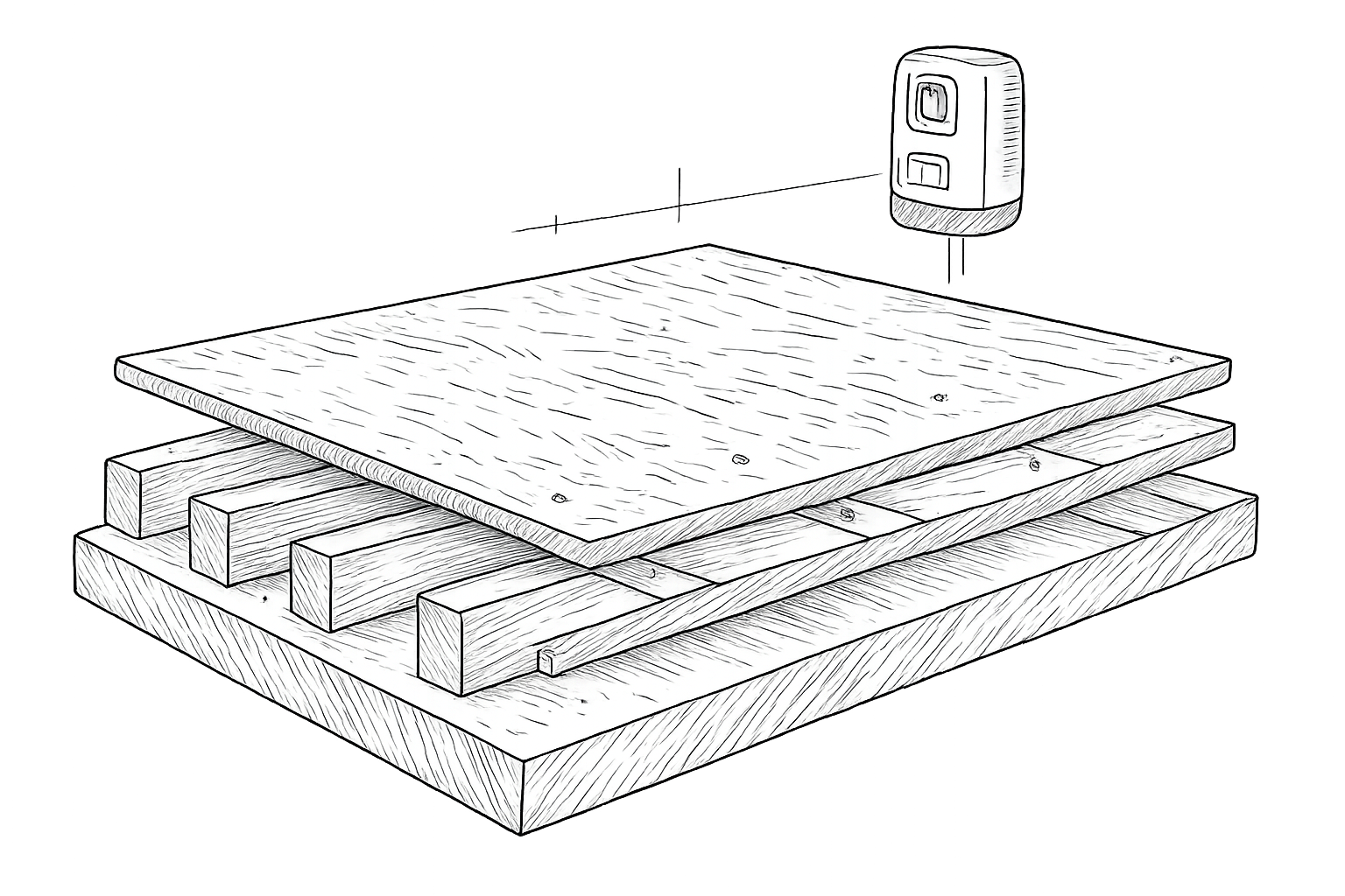 pose dalle osb sur vieux plancher