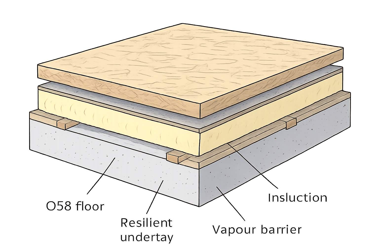 pose plancher osb sur dalle beton