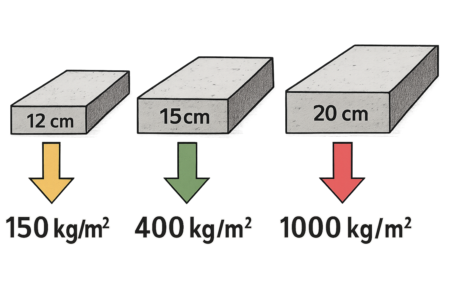 résistance dalle béton kg m2