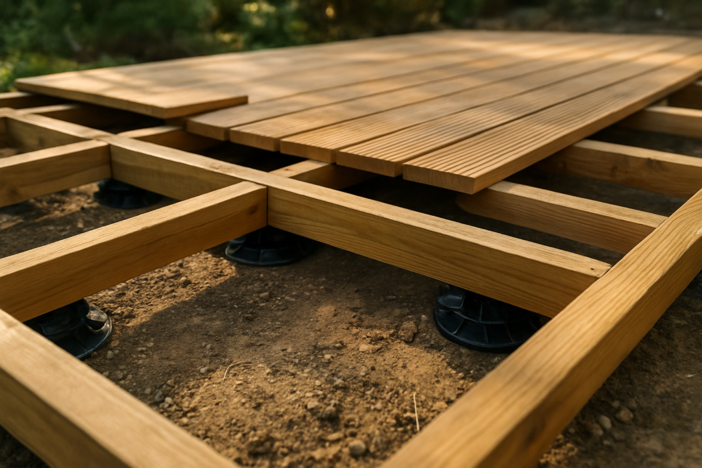 Solivage terrasse bois : guide complet pour une ossature durable, bien ventilée et aux normes