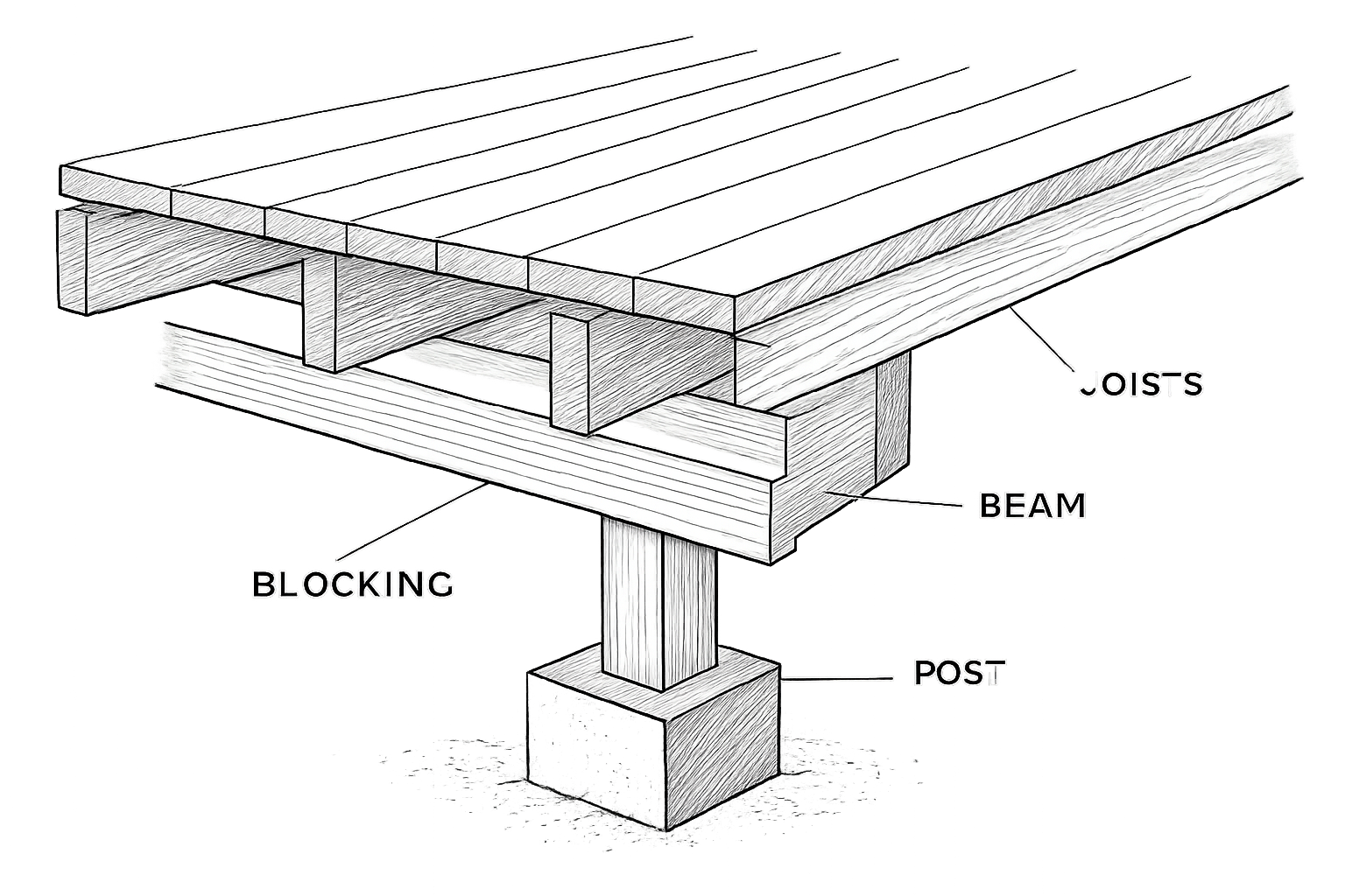 solivage terrasse bois