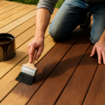 Teindre une terrasse en bois : la méthode complète pour un résultat durable, sans traces et sans erreur
