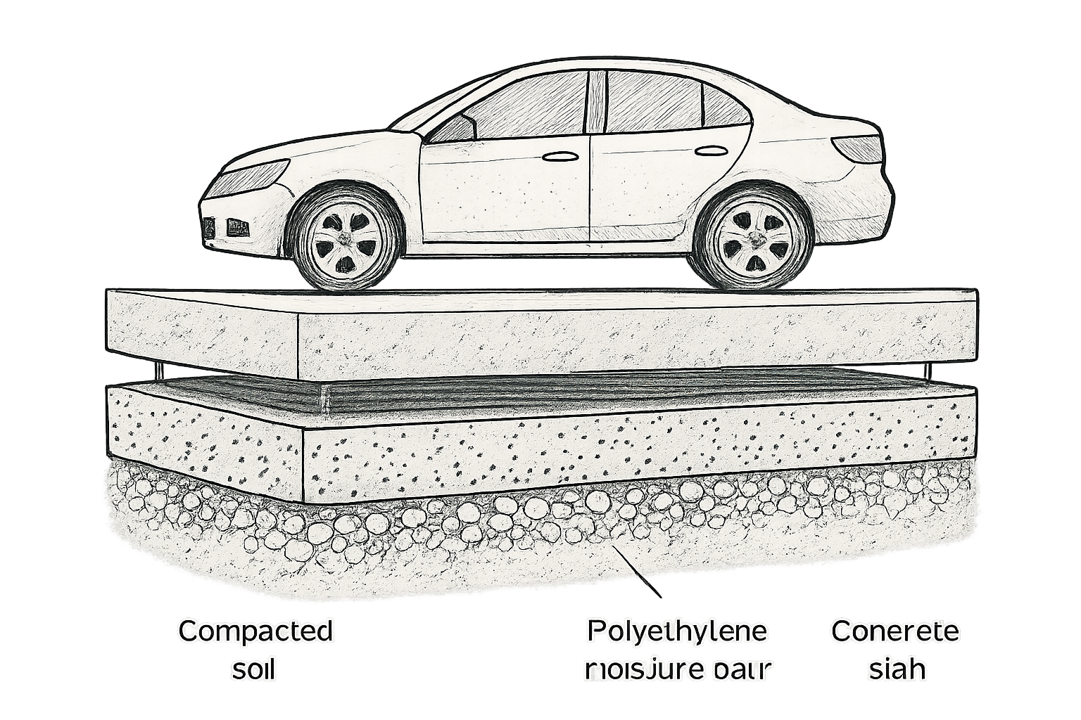 épaisseur dalle béton garage