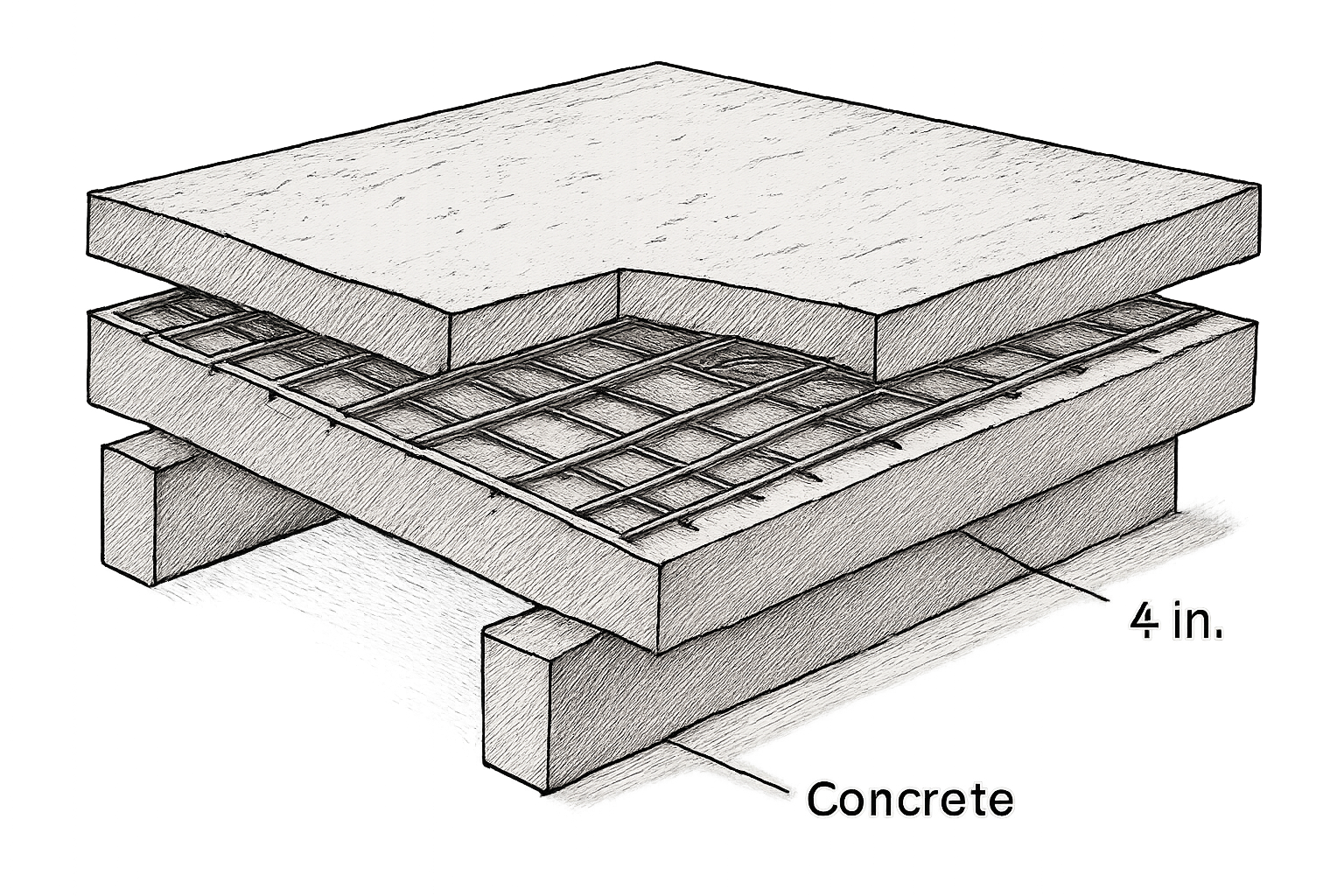 épaisseur dalle béton étage